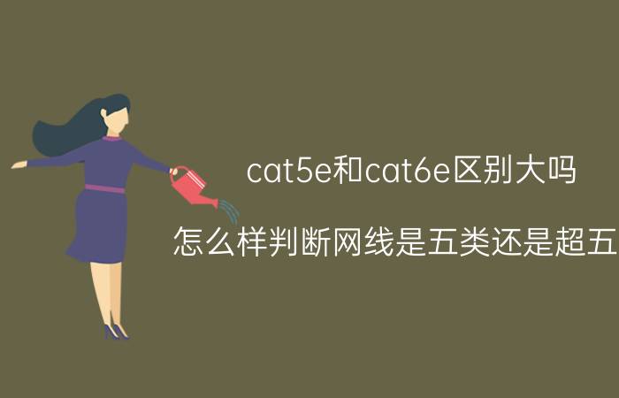 cat5e和cat6e区别大吗 怎么样判断网线是五类还是超五类？